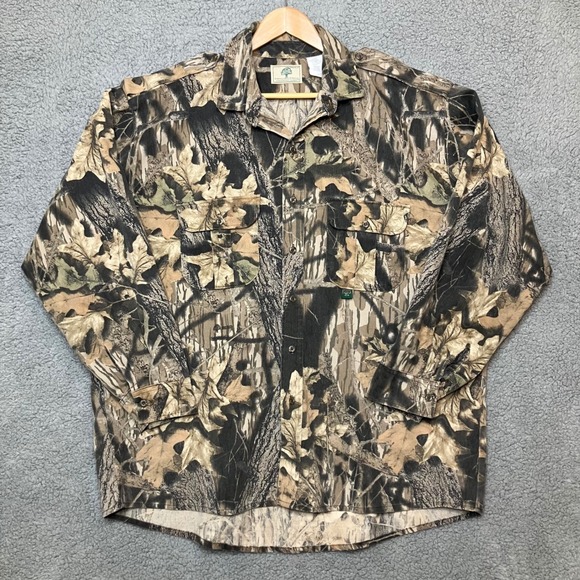 Mossy Oak Other - VTG Mossy Oak Shirt Men 2XL Fall Foliage Camo Button Up Long Sleeve Hunting USA